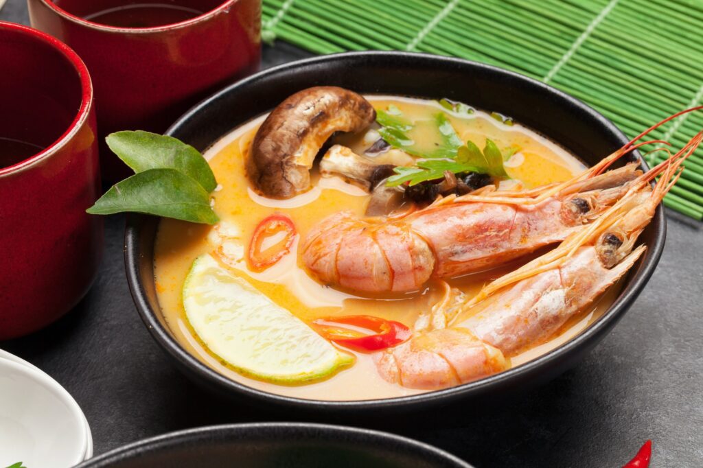 Tom Yum traditional Thai soup